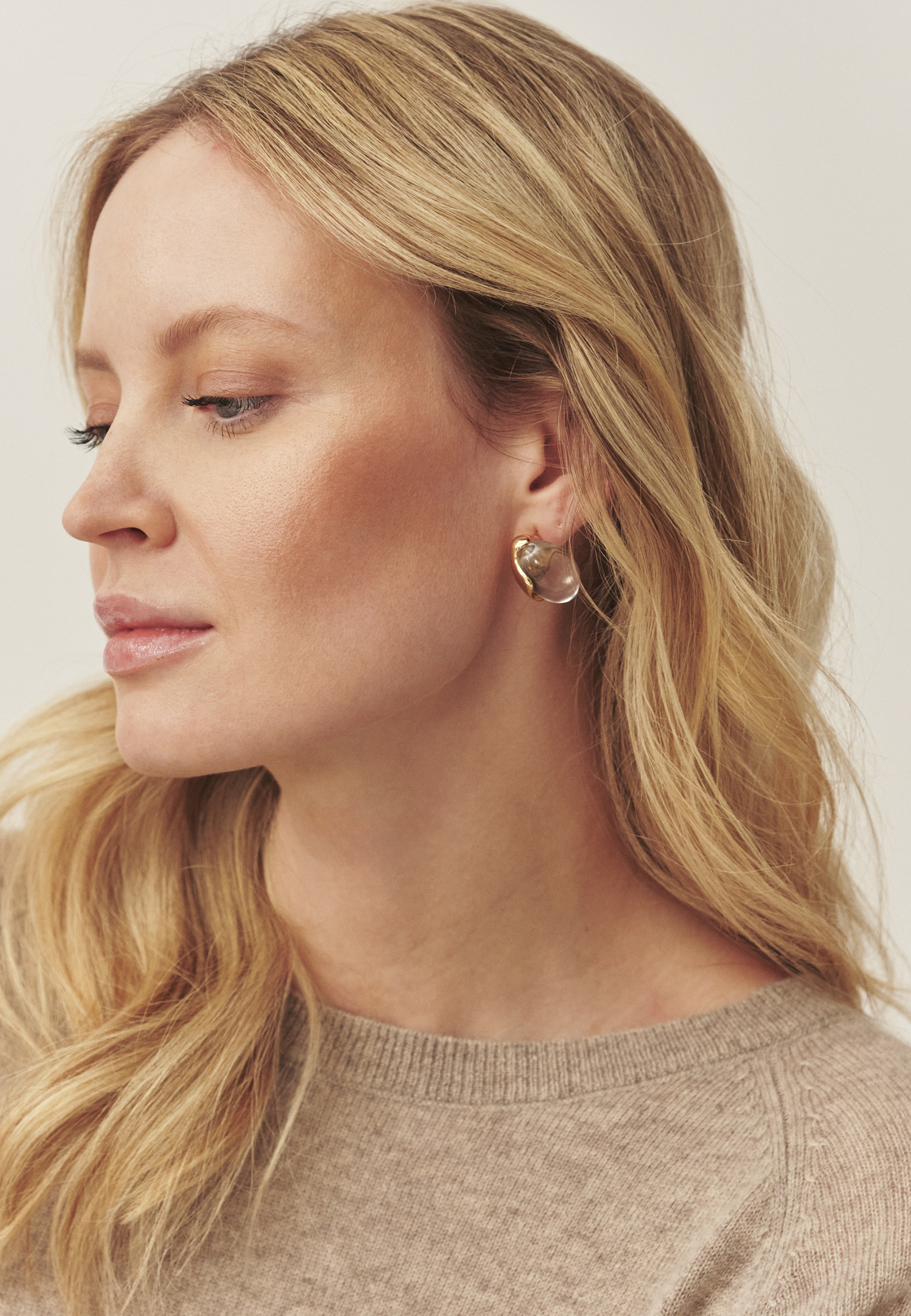 KOLCZYKI W KSZTAŁCIE KROPLI - PALAIA ZŁOTY 2