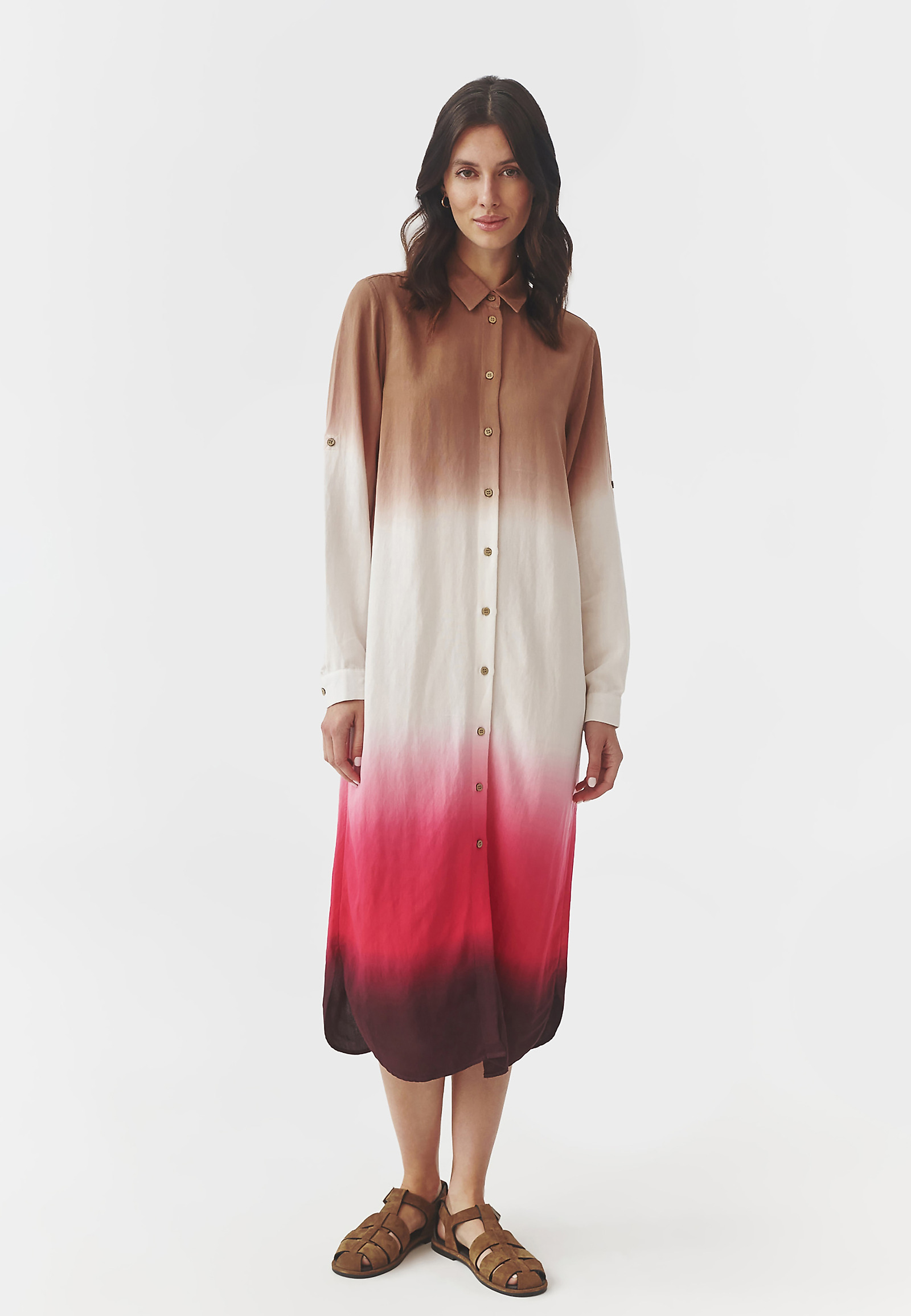 KOŠEĽOVÉ MIDI ŠATY S GRADIENTNOU POTLAČOU – MEKO KOŠEĽOVÉ MIDI ŠATY S GRADIENTNOU POTLAČOU – MEKO VIACFAREBNÝ 97313