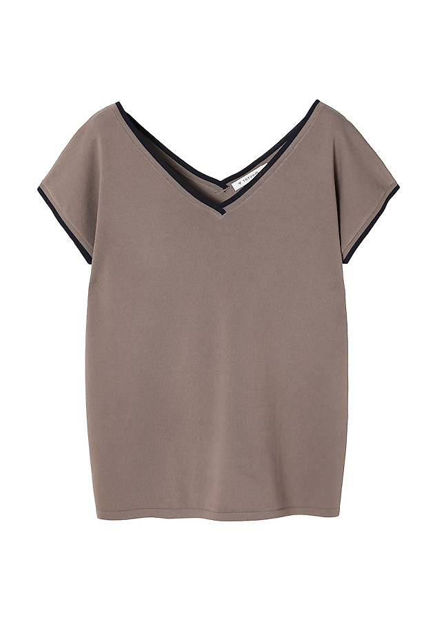 ŽENSKA BLUZA S KONTRASTNIMI TRAKOVI - SORA ŽENSKA BLUZA S KONTRASTNIMI TRAKOVI - SORA BEŽ 5