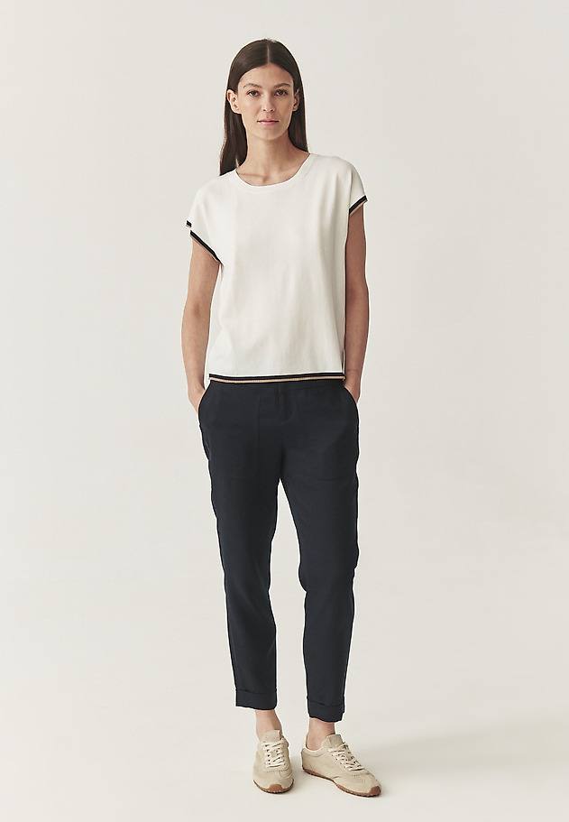 OHLAPNA BLUZA V UDOBNI PREJE - EZI OHLAPNA BLUZA V UDOBNI PREJE - EZI ECRU 5