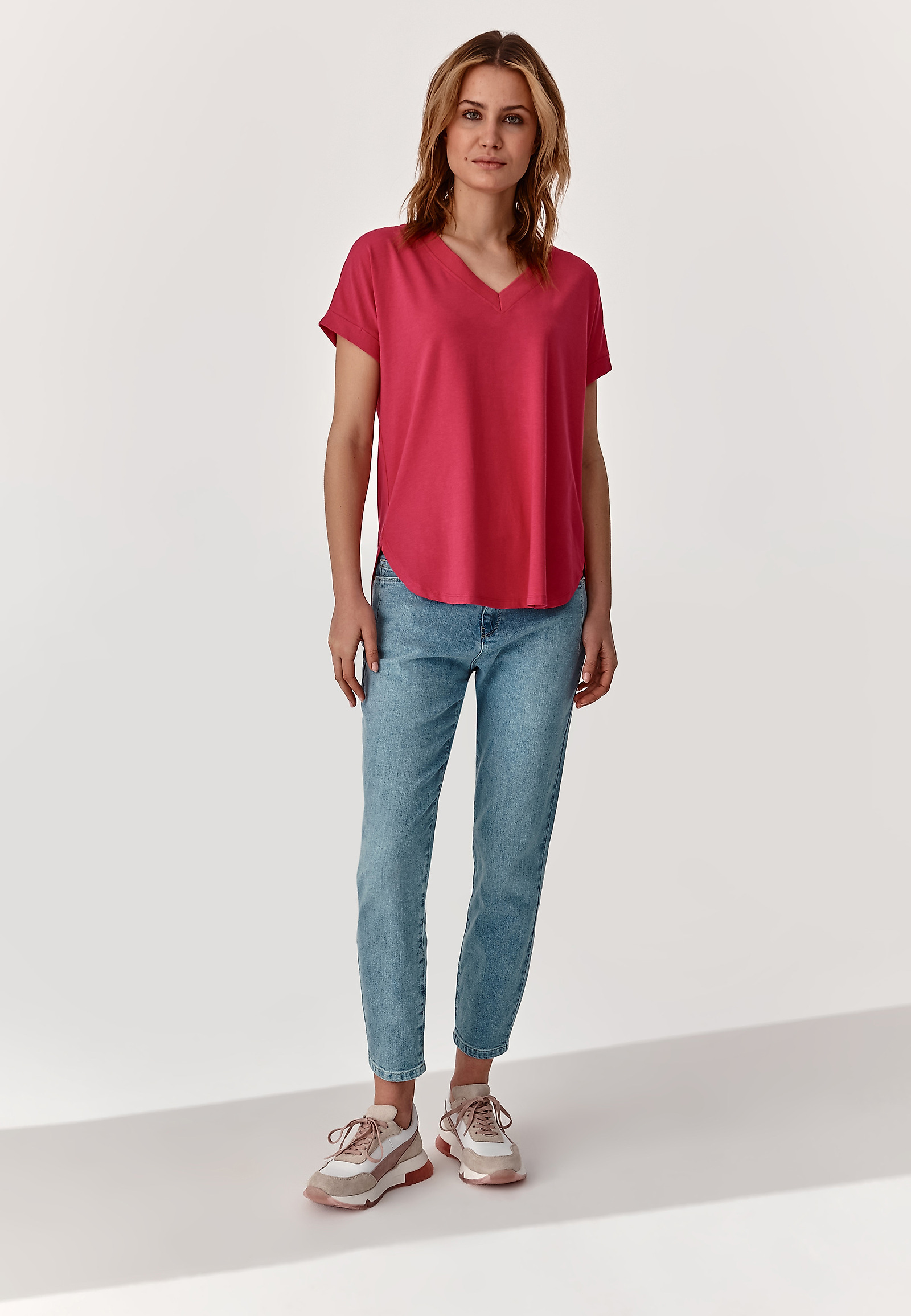 PLETENA ŽENSKA BLUZA RELAKI PLETENA ŽENSKA BLUZA RELAKI ROŽNATA 76195