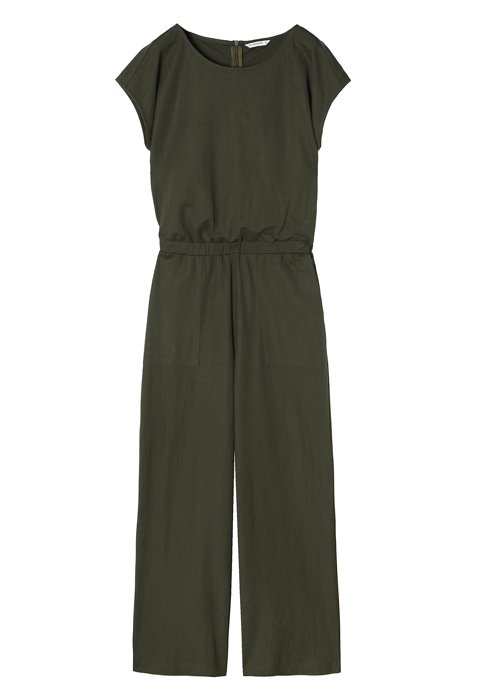 DZIANINOWY KOMBINEZON DAMSKI O SWOBODNYM KROJU - KOMBI DZIANINOWY KOMBINEZON DAMSKI O SWOBODNYM KROJU - KOMBI KHAKI 96808