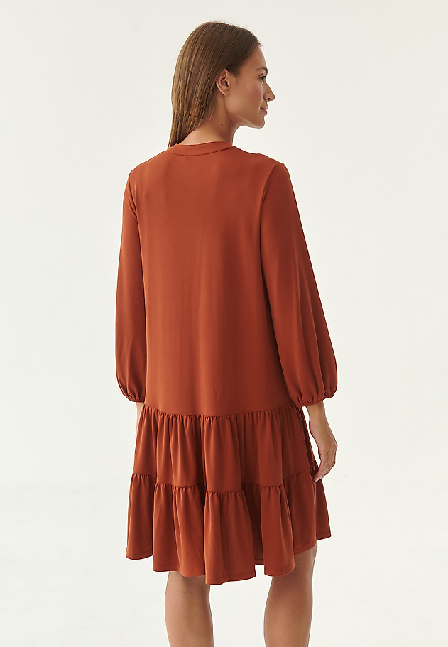 LADIES' KNITTED DRESS KENISA 1 LADIES' KNITTED DRESS KENISA 1 POMARAŃCZOWY 2