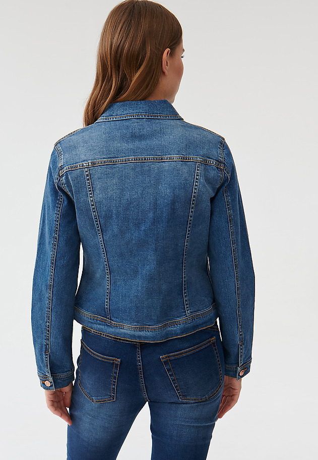 GEACĂ DE DAMĂ DIN DENIM BESKA GEACĂ DE DAMĂ DIN DENIM BESKA ALBASTRU 4