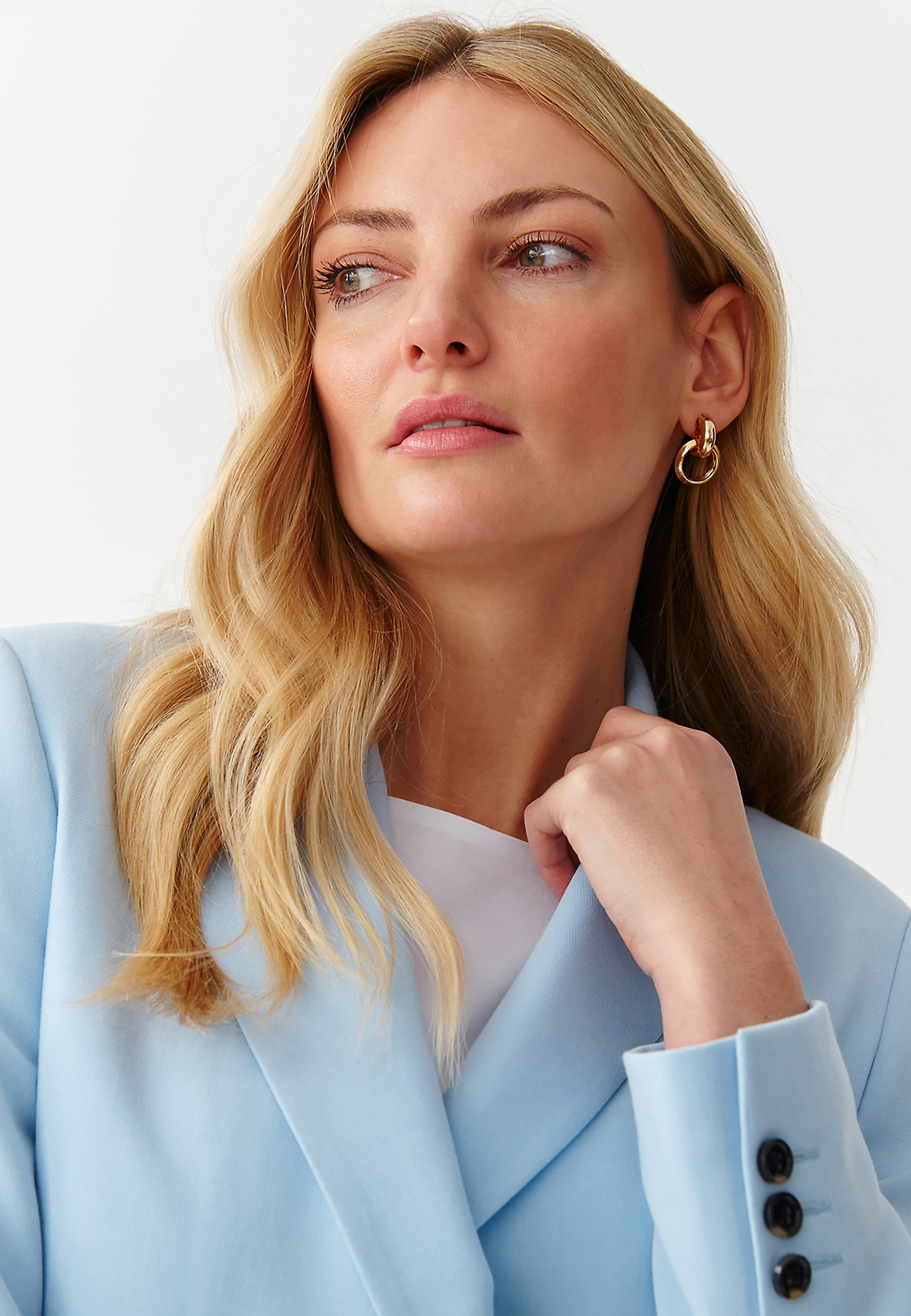 DOUBLE-BREASTED LADIES’ BLAZER - ADRIANNA DOUBLE-BREASTED LADIES’ BLAZER - ADRIANNA BLUE 94790