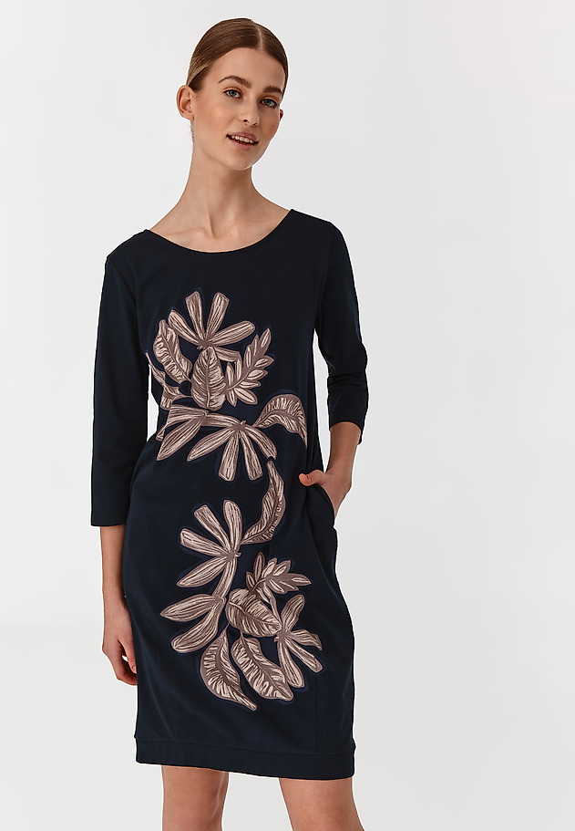 LADIES' KNITTED DRESS KOKA LADIES' KNITTED DRESS KOKA GRANATOWY 4