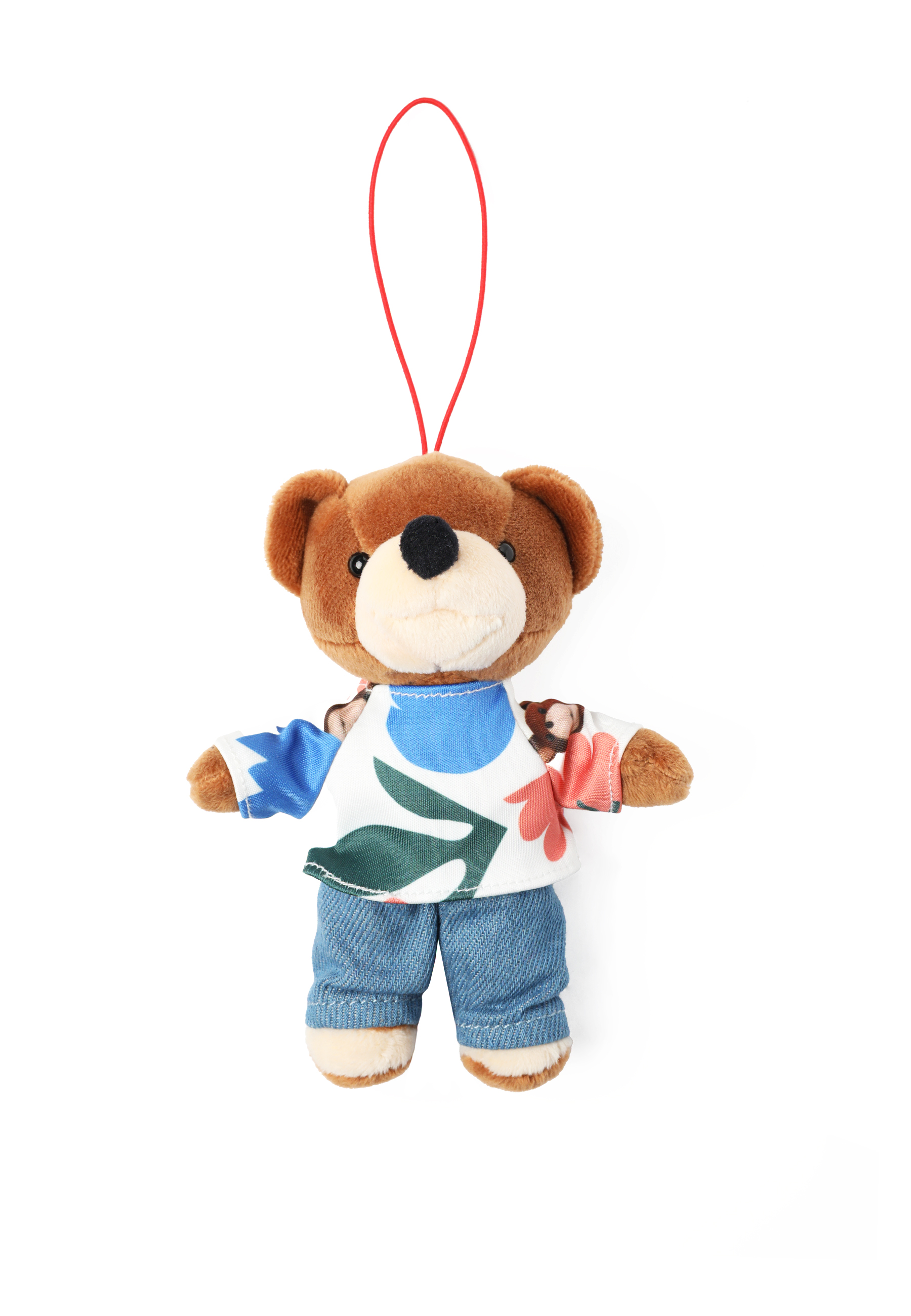 KEY RING WITH THE USZATEK BEAR - BEARINA 4 BEIGE 2