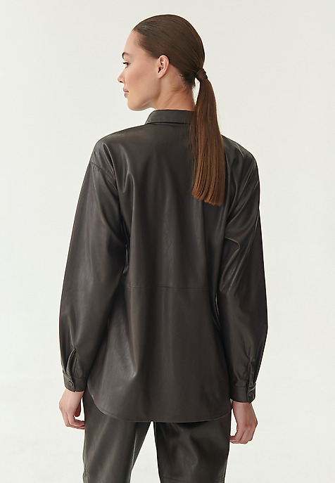 LADIES' SHIRT MIGUELA BROWN 2