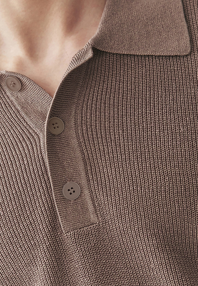 MEN'S LINEN/COTTON JUMPER - XAVI MEN'S LINEN/COTTON JUMPER - XAVI BEŻOWY 6