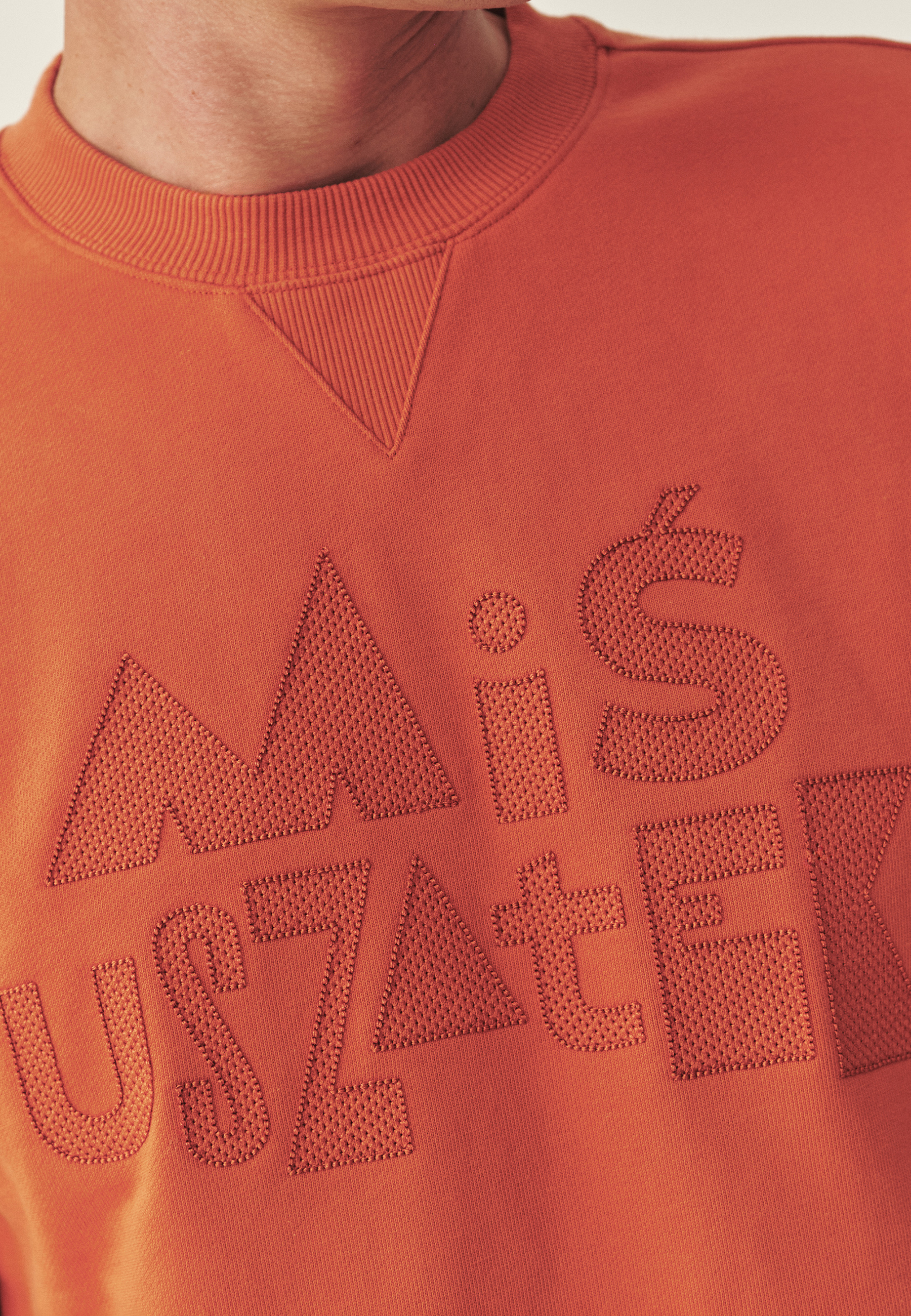 BAWEŁNIANA BLUZA Z MOTYWEM KOLEKCJI - FRANKI POMARAŃCZOWY 2