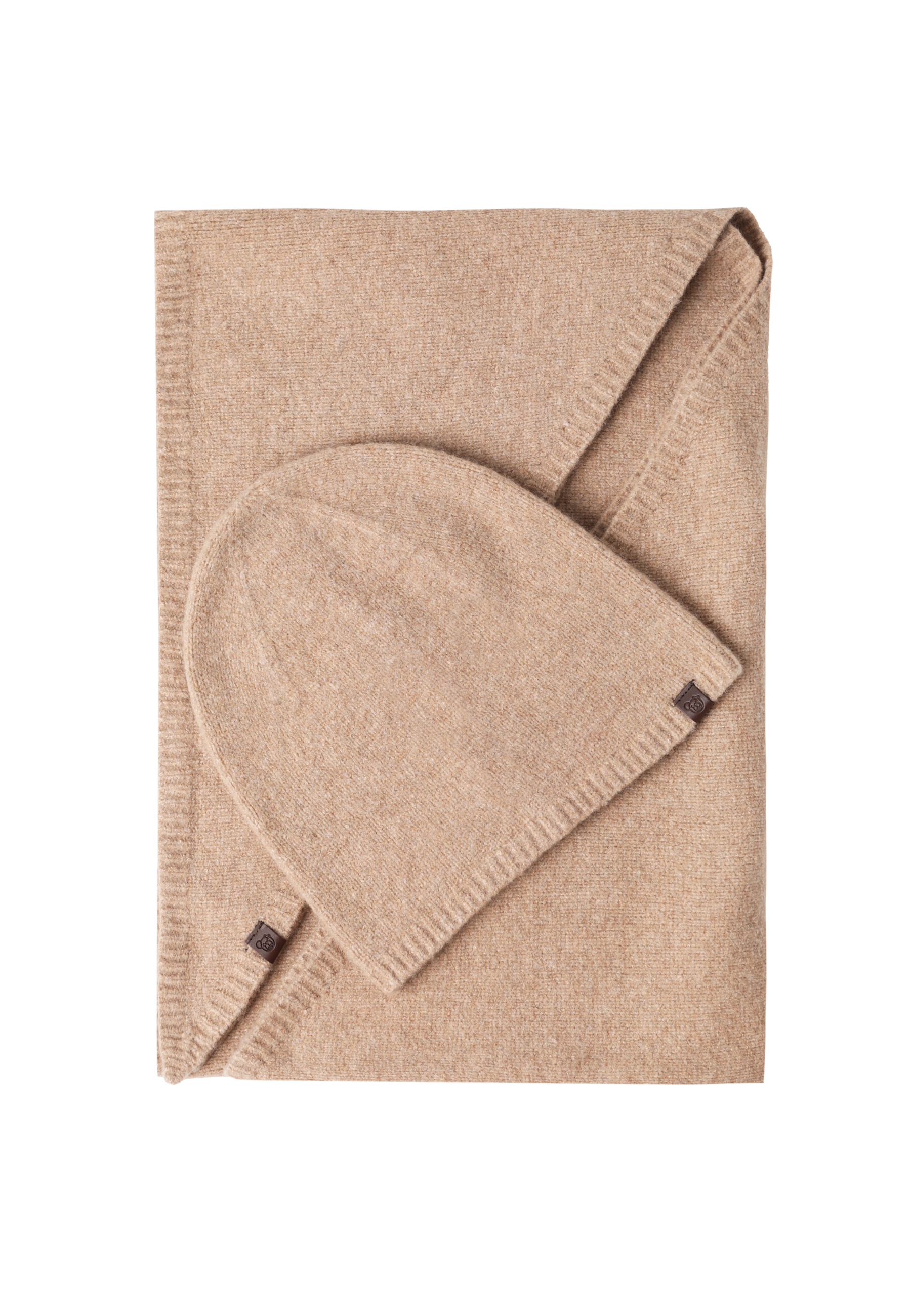 KLASYCZNA CZAPKA Z DOMIESZKĄ WEŁNY - SNUGI BEŻOWY 2