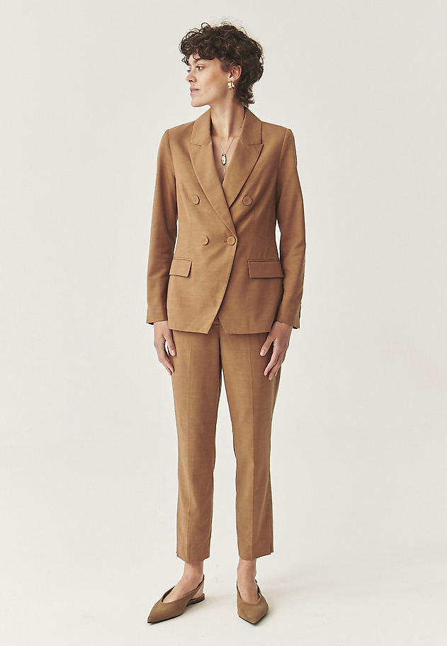 PANTALONI ELEGANȚI DIN BUMBAC CU LYOCELL - KOLIA 2 PANTALONI ELEGANȚI DIN BUMBAC CU LYOCELL - KOLIA 2 MARO 1