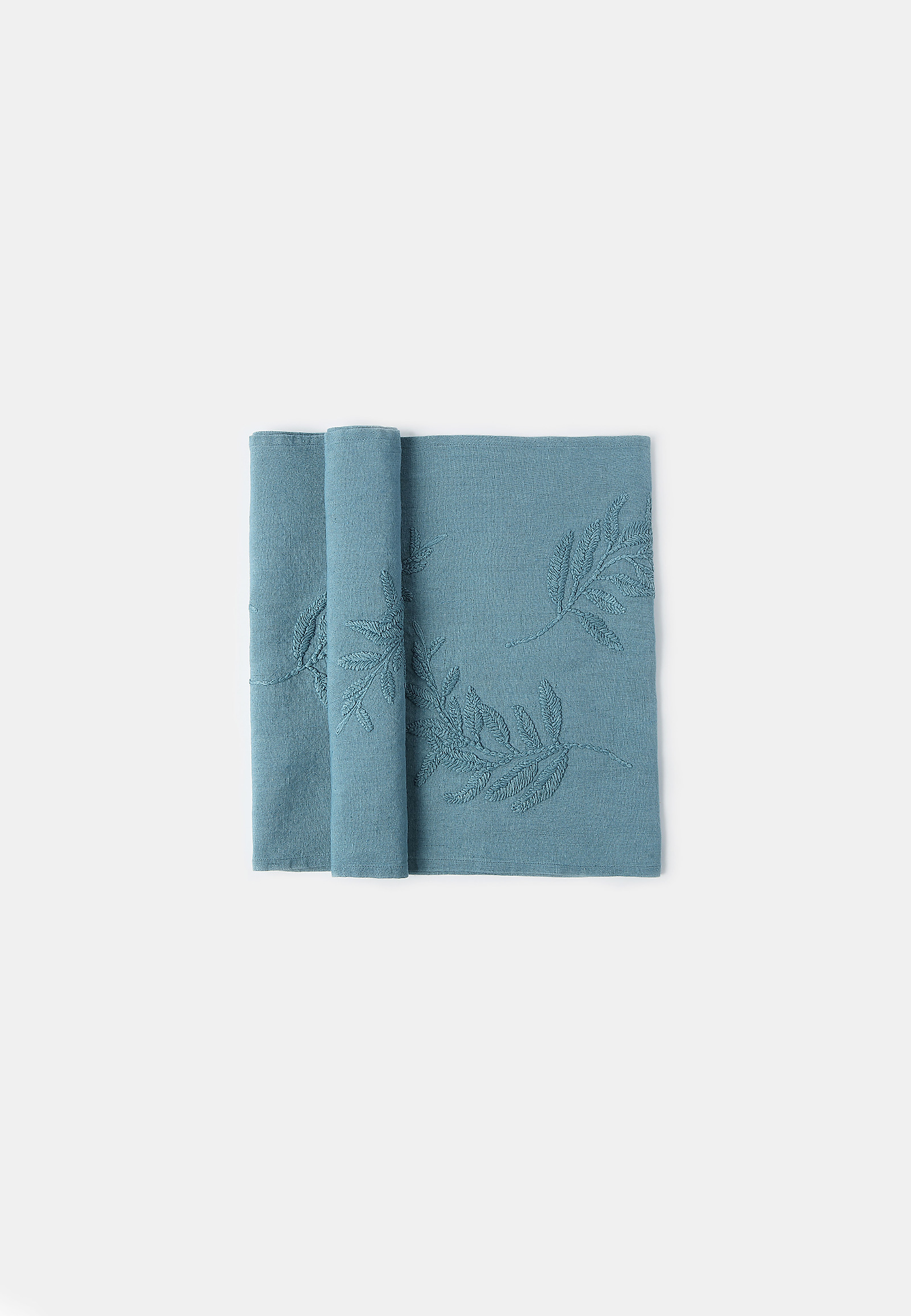 EMBROIDERED TABLE RUNNER AURA EMBROIDERED TABLE RUNNER AURA BLUE 84749