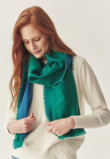 DWUSTRONNY SZALIK Z WEŁNĄ I KASZMIREM - DORIN DWUSTRONNY SZALIK Z WEŁNĄ I KASZMIREM - DORIN