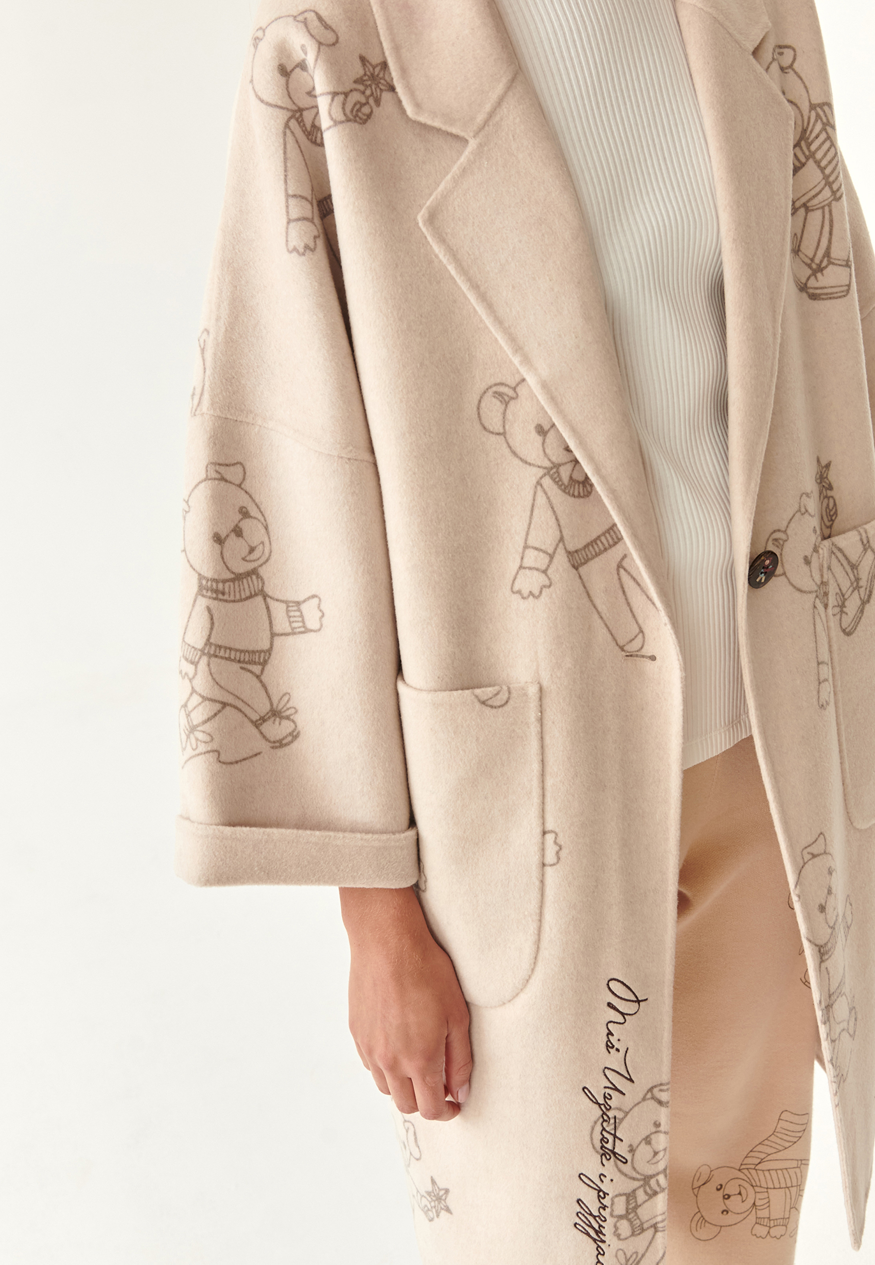 dámsky kabát textilný MISIOLANTA