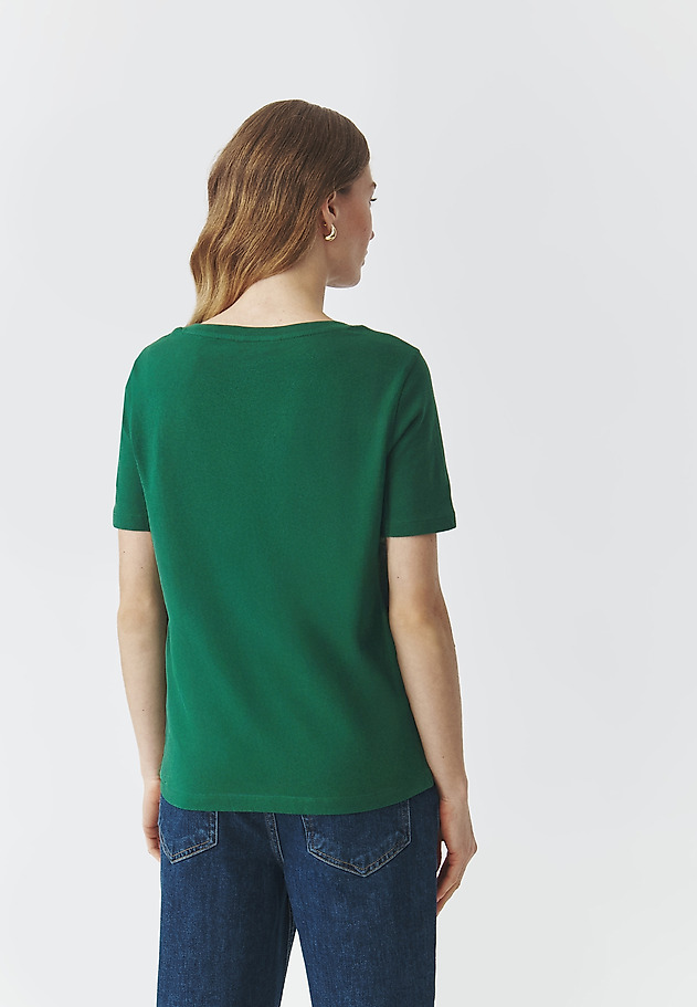DAMSKI T-SHIRT BOXY Z KRÓTKIM RĘKAWEM — DELOR DAMSKI T-SHIRT BOXY Z KRÓTKIM RĘKAWEM — DELOR ZIELONY 3