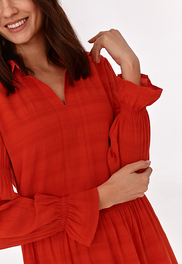 RAYON DRESS DRAMIA RAYON DRESS DRAMIA CZERWONY 5