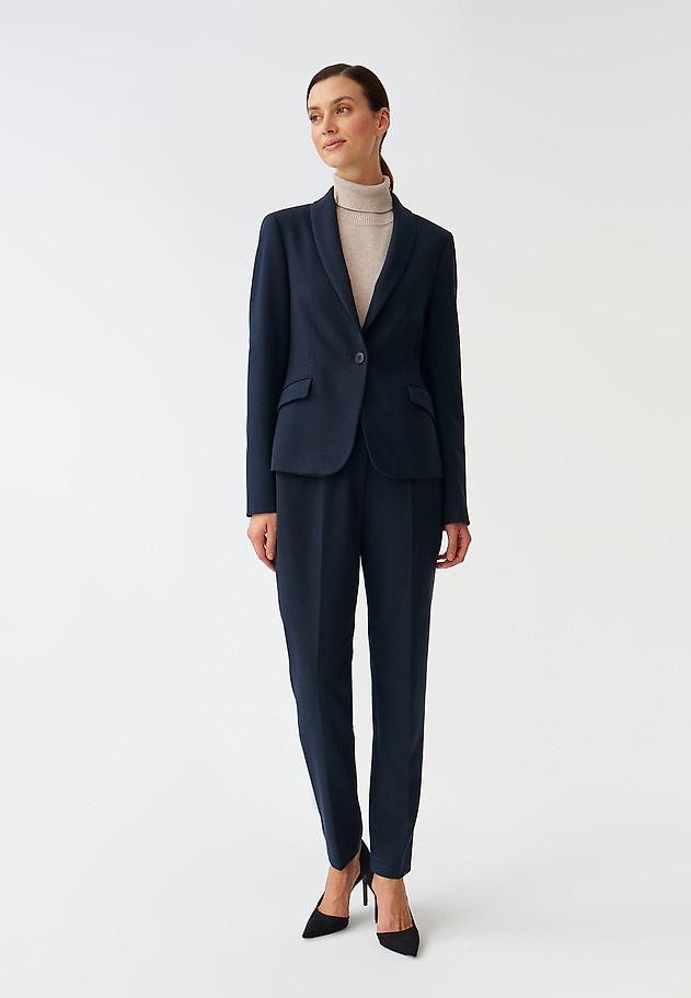 DAMSKI KLASIČNI BLAZER SZALO DAMSKI KLASIČNI BLAZER SZALO TEMNO MODRA 2