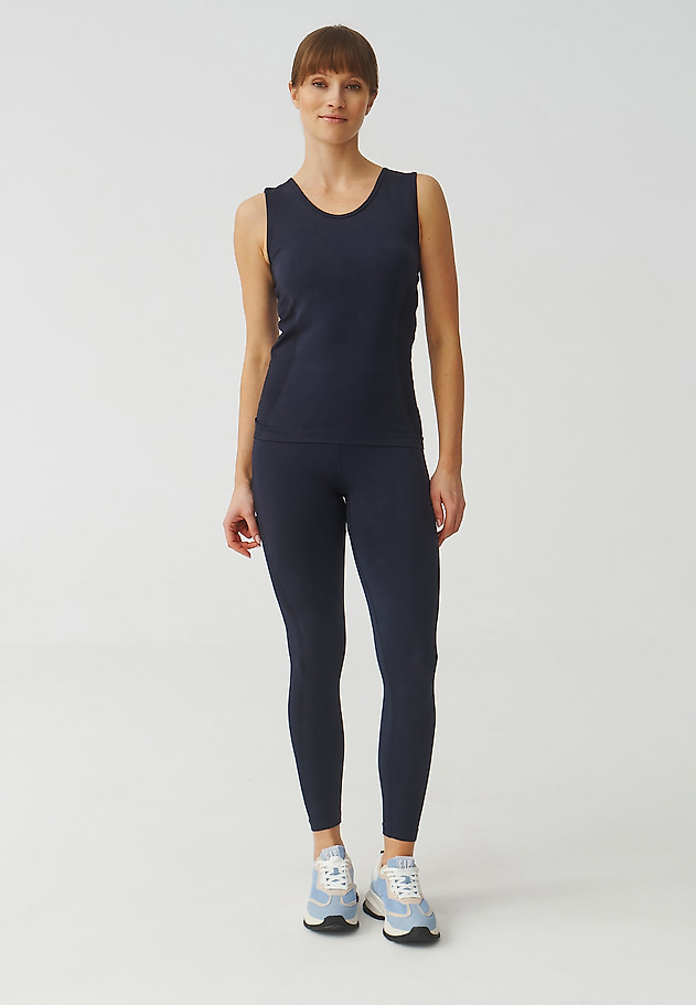 SPORTOWE SPODNIE DAMSKIE TYPU LEGGINSY - KLEA SPORTOWE SPODNIE DAMSKIE TYPU LEGGINSY - KLEA GRANATOWY 2