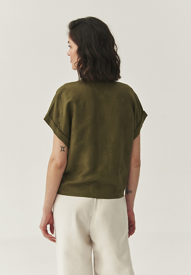LINEN-VISCOSE SHIRT - KAMA LINEN-VISCOSE SHIRT - KAMA KHAKI 3