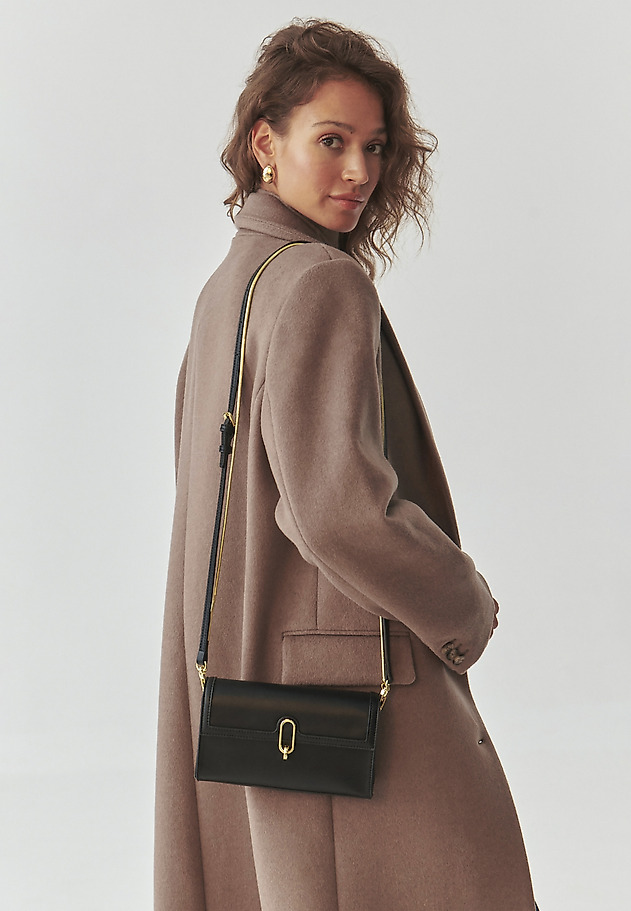 ELEGANT LADIES' HANDBAG WITH CHAIN - HELLE ELEGANT LADIES' HANDBAG WITH CHAIN - HELLE CZARNY 1