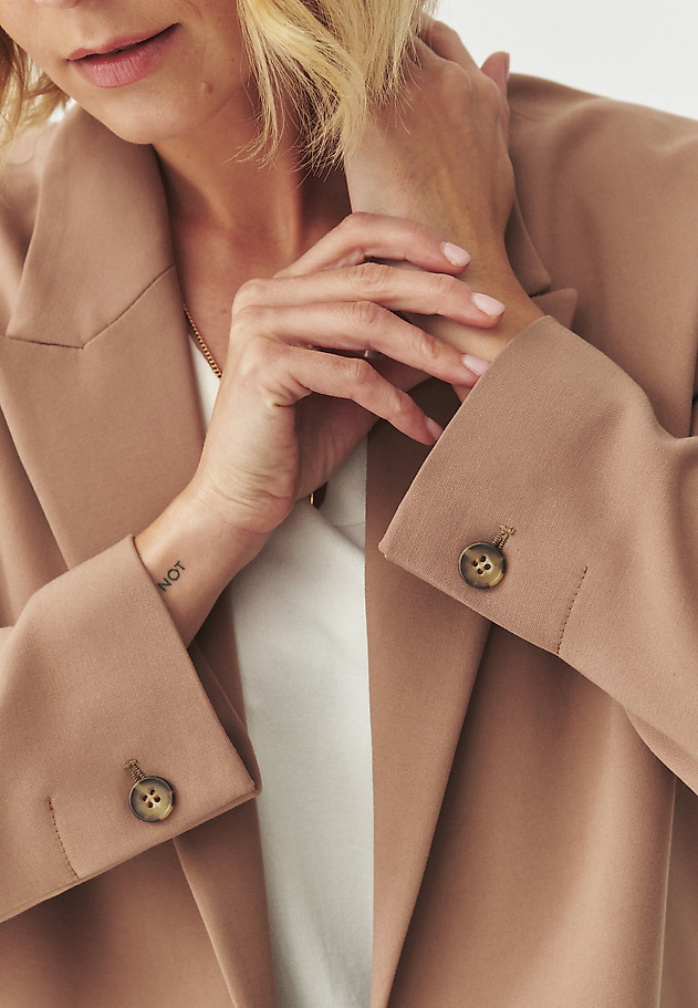 LADIES' WOVEN JACKET — KENEKO LADIES' WOVEN JACKET — KENEKO BEŻOWY 6