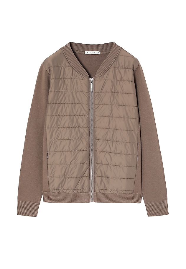 LADIES' JUMPER WITH QUILTED FRONT - KADEKO 1 LADIES' JUMPER WITH QUILTED FRONT - KADEKO 1 BEŻOWY 8