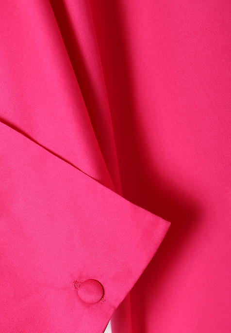 BAVLNĚNÉ ŠATY S KRÁTKÝMI KIMONOVÝMI RUKÁVY - ALIATI RŮŽOVÁ 2