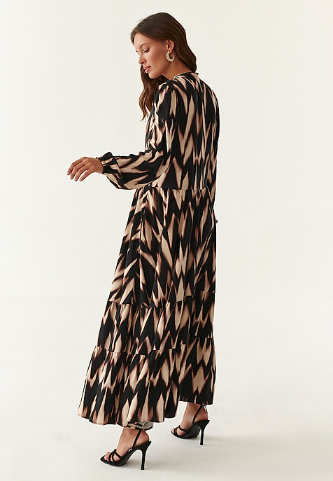 MAXI FRILLED DRESS SOFI MULTICOLOR 2