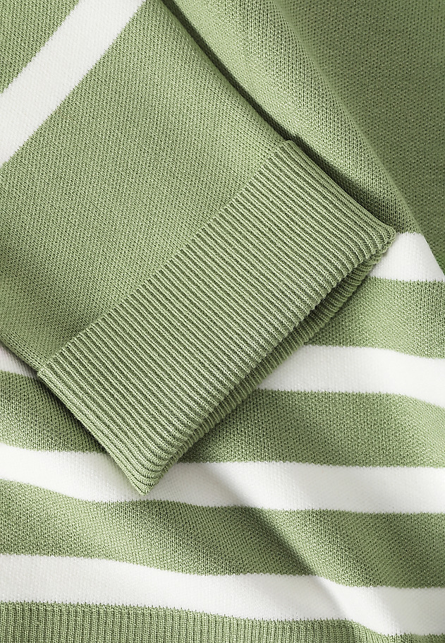 LADIES' STRIPED SWEATER - ELIANA LADIES' STRIPED SWEATER - ELIANA ZIELONY 7