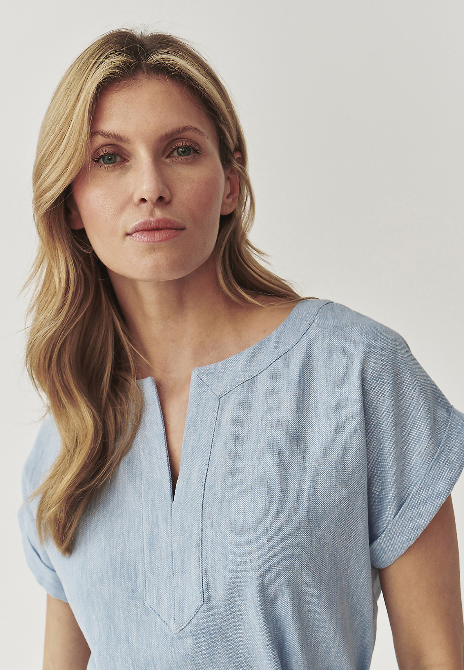 LADIES’ DRESS WITH A MARINE STRING - SAMANTIKA LADIES’ DRESS WITH A MARINE STRING - SAMANTIKA BLUE 97741