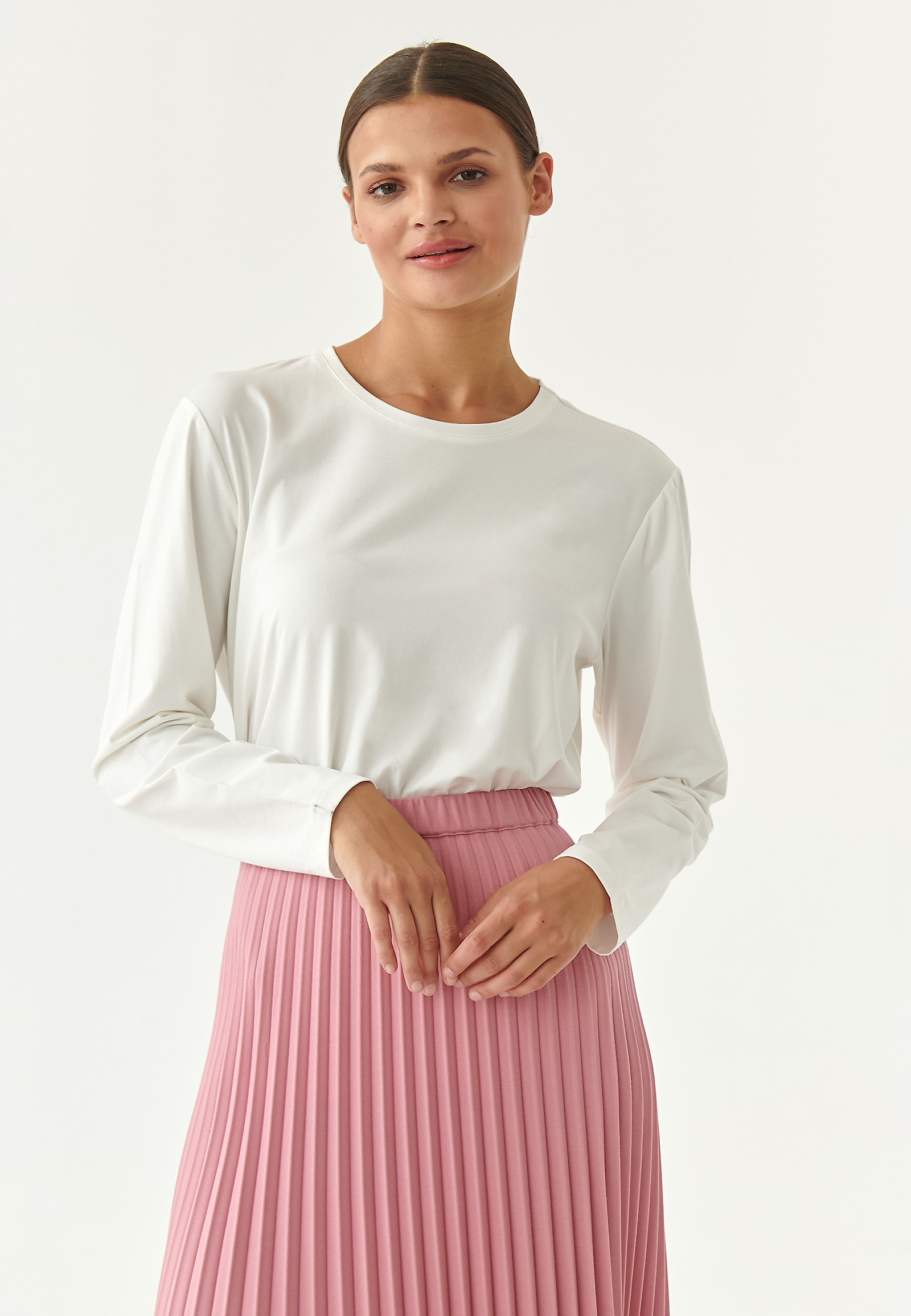 LADIES' SIMPLE BLOUSE BRINGO LADIES' SIMPLE BLOUSE BRINGO ECRU 81178