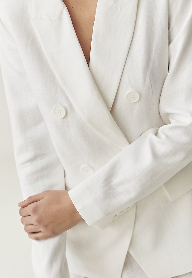 LINEN BLAZER - ZOLTA LINEN BLAZER - ZOLTA ECRU 5