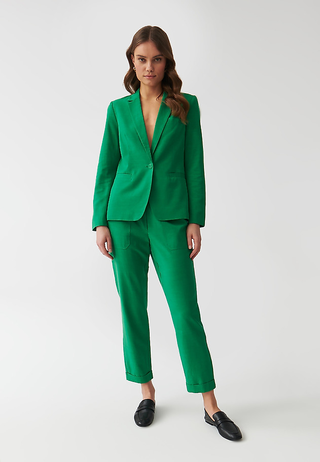 LADIES’ JOGGER TROUSERS WITH AN ELASTIC - SUDIKI 1 LADIES’ JOGGER TROUSERS WITH AN ELASTIC - SUDIKI 1 ZIELONY 2