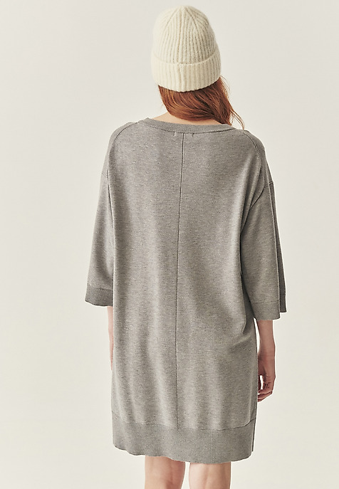 LOOSE-FIT DRESS WITH VISCOSE - IBA GREY 2