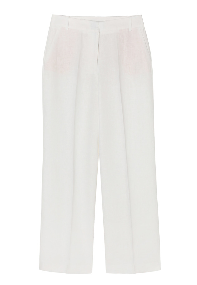 LINEN SUIT TROUSERS WITH EDGE - ZARIANA 2 LINEN SUIT TROUSERS WITH EDGE - ZARIANA 2 ECRU 6