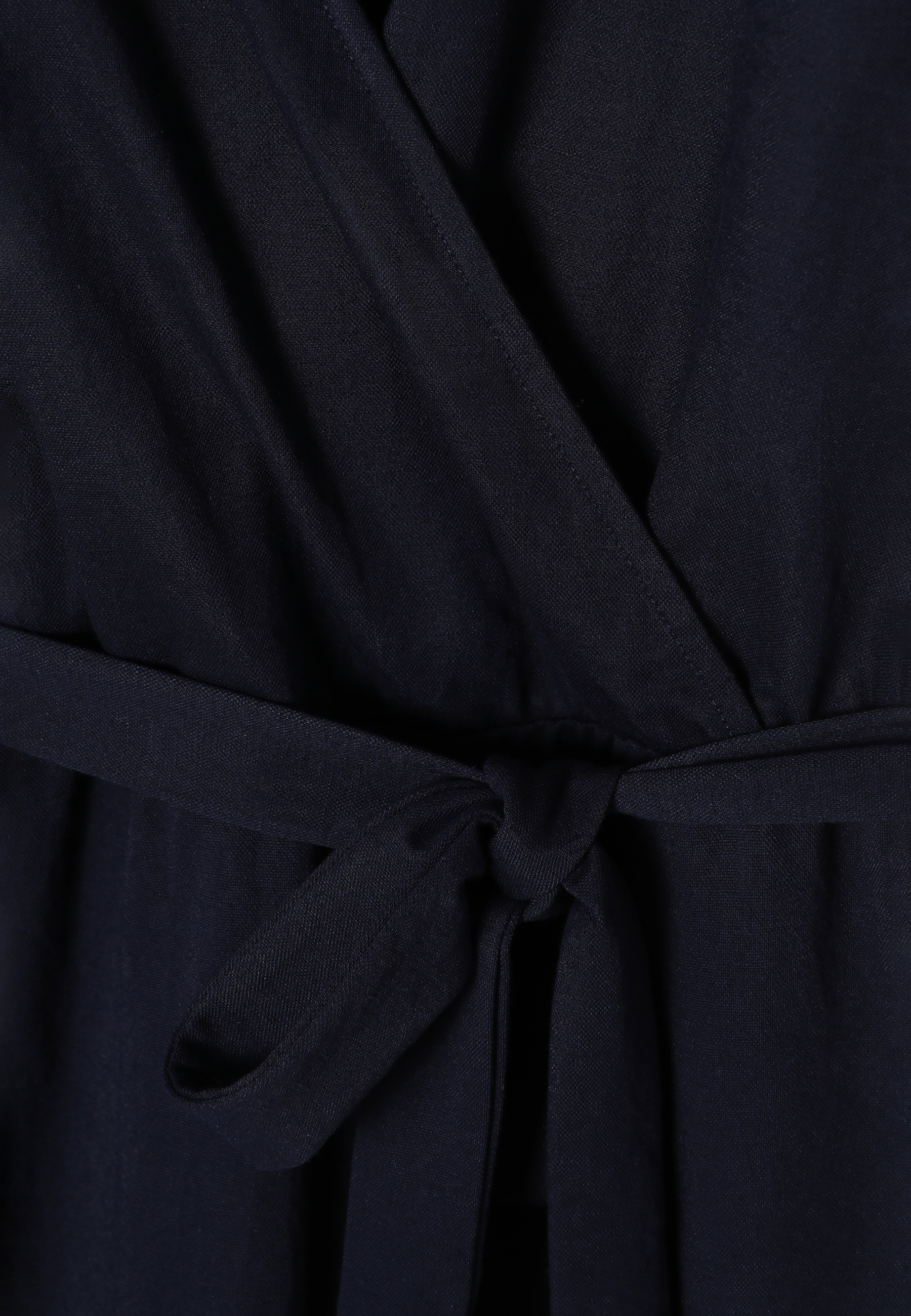 ŽENSKA MIDI OBLEKA BREZ ROKAVOV - GEMMA TEMNO MODRA 2