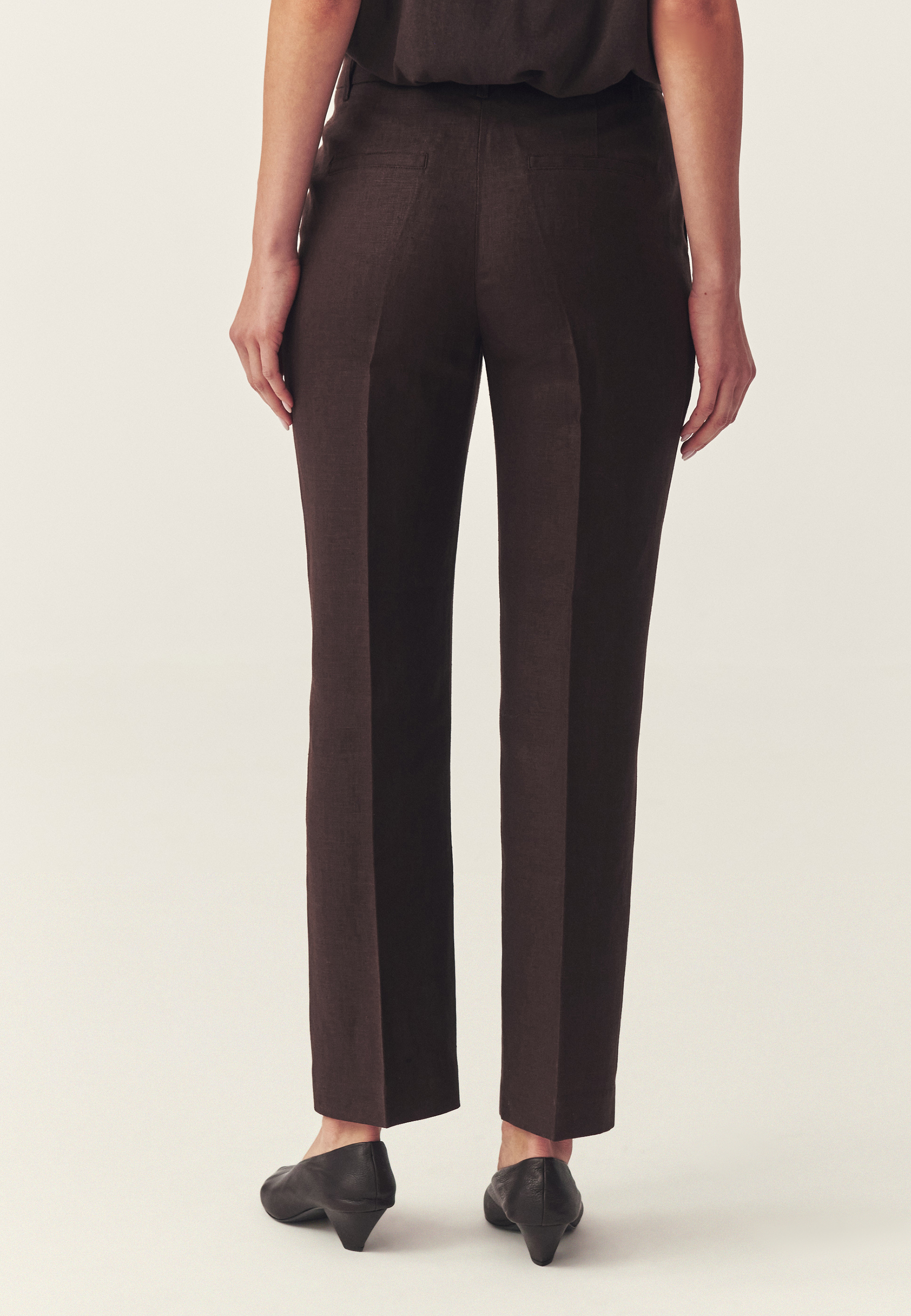 SUIT TROUSERS MADE OF LINEN - LANKA