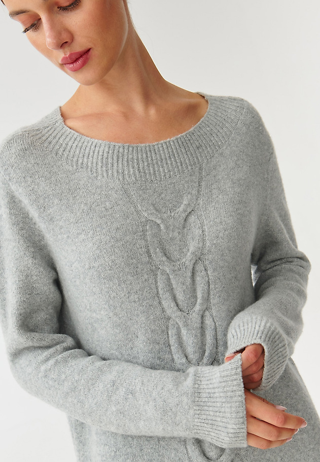 LADIES’ SWEATER KNIT DRESS WITH LONG SLEEVES CABI LADIES’ SWEATER KNIT DRESS WITH LONG SLEEVES CABI GREY 5