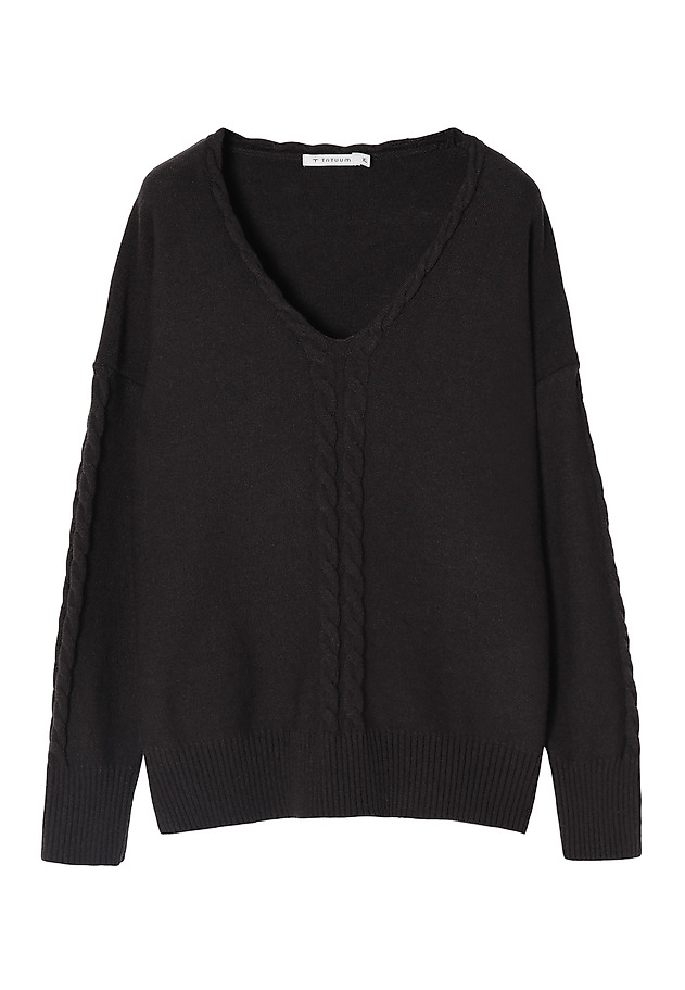 LADIES’ SWEATER WITH V-SHAPE NECKLINE POLI LADIES’ SWEATER WITH V-SHAPE NECKLINE POLI BRĄZOWY 5