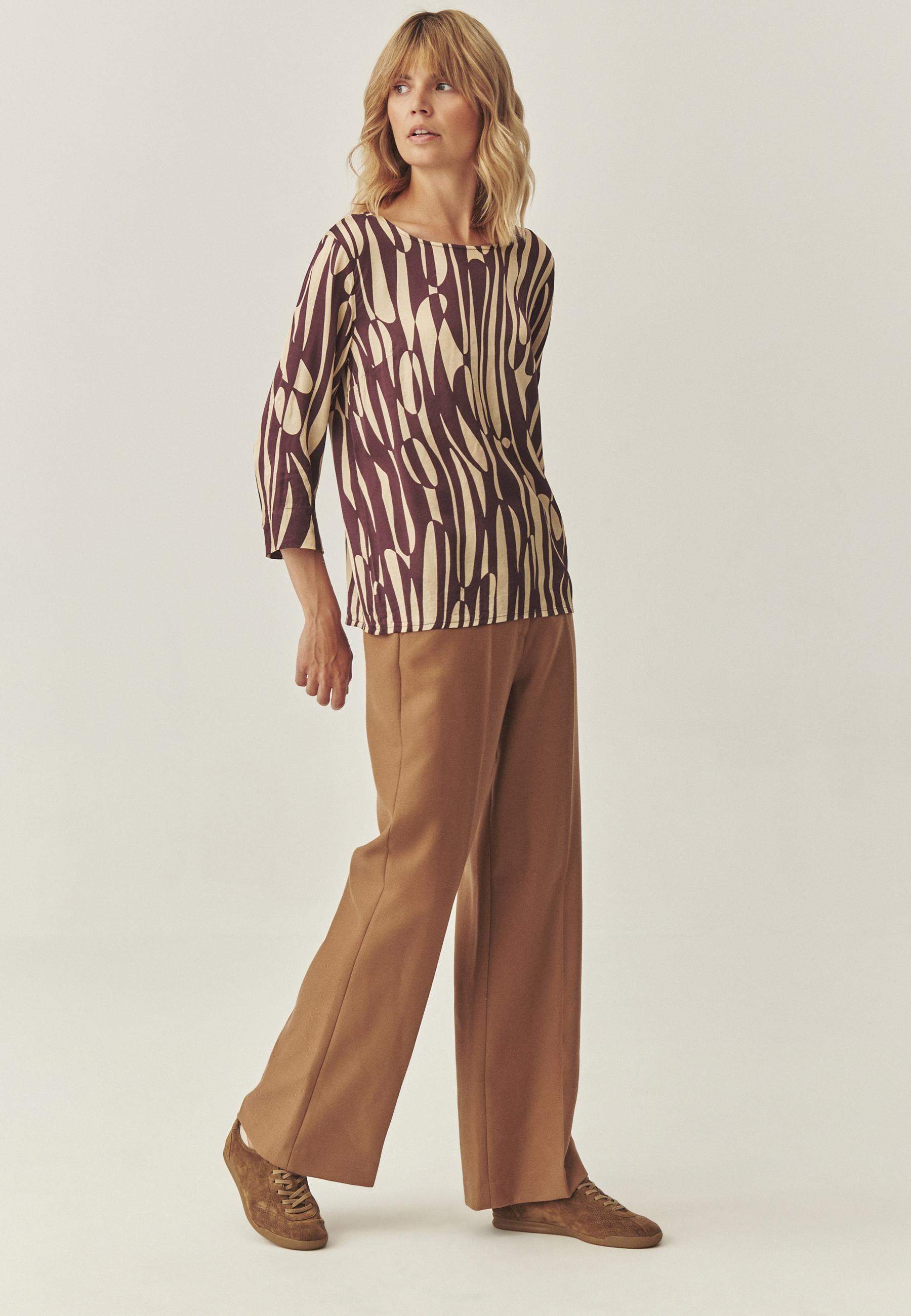 PATTERNED VISCOSE BLOUSE - AFELIAMI MULTICOLOR 2