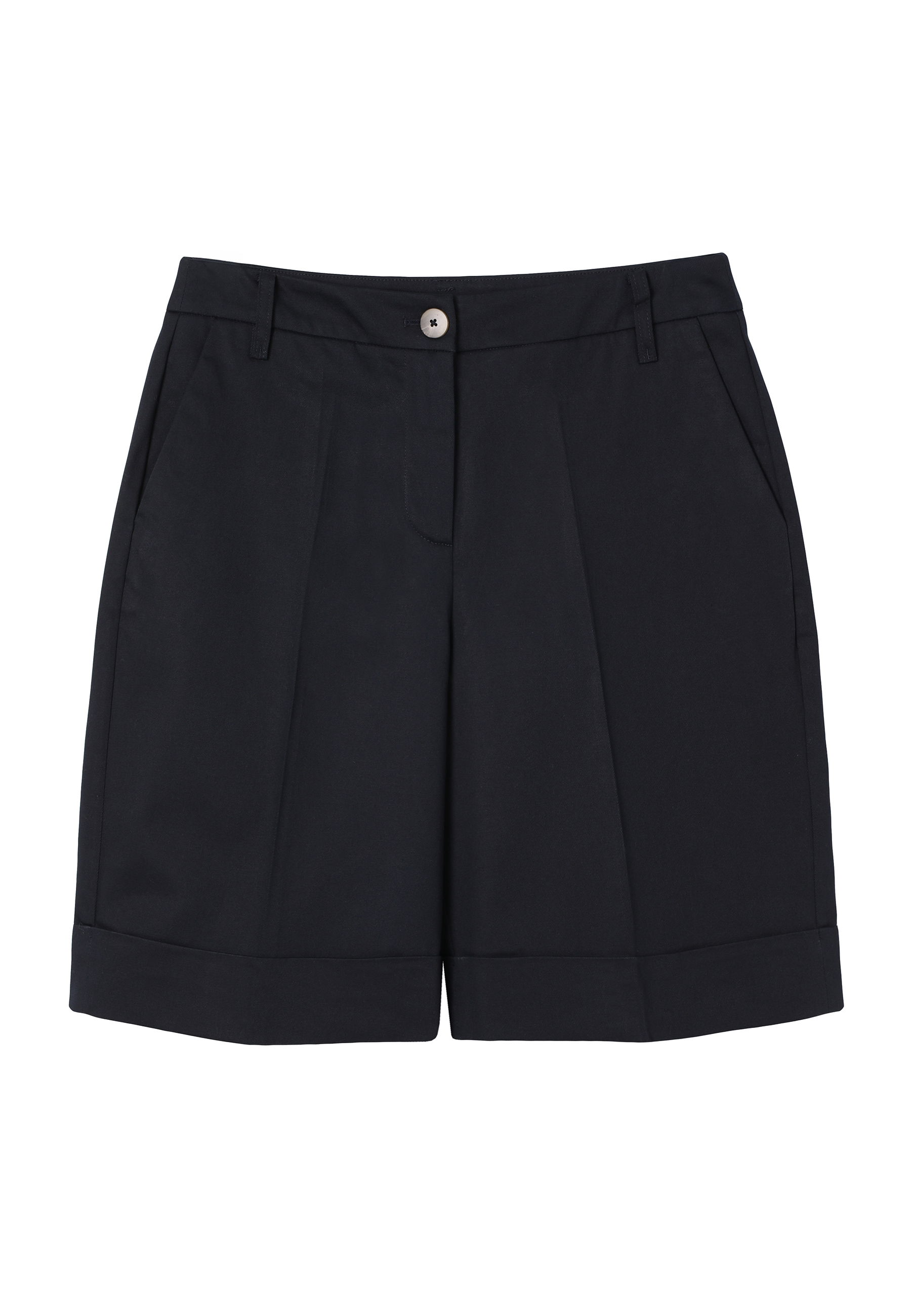 TKANINOWE SZORTY Z KANTEM - NAKOMO GRANATOWY 2