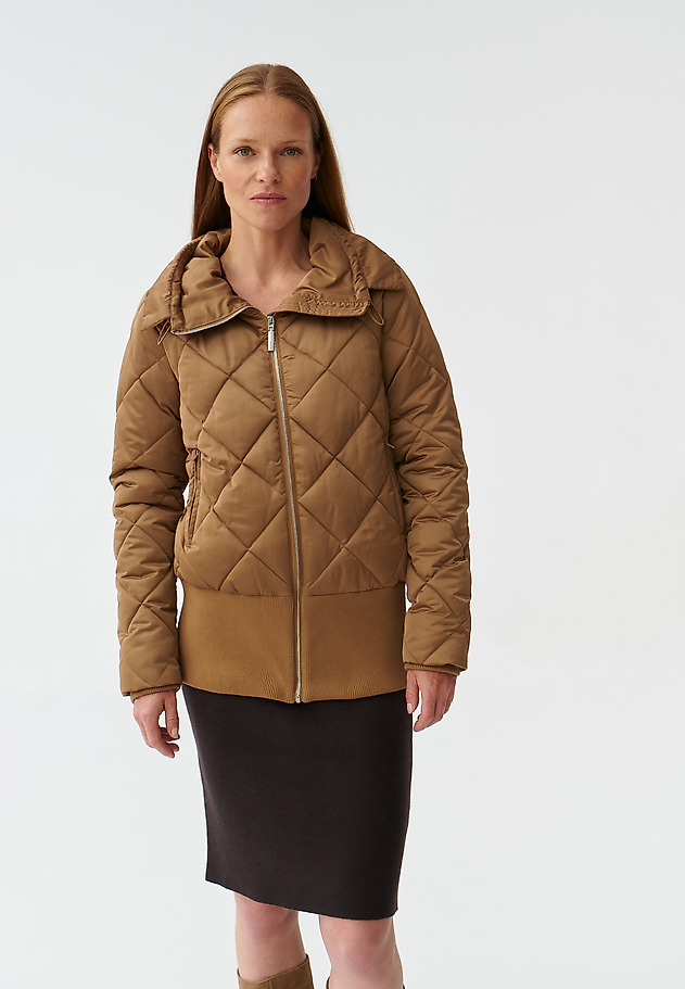 LADIES’ QUILTED JACKET MEKKO LADIES’ QUILTED JACKET MEKKO BEŻOWY 3