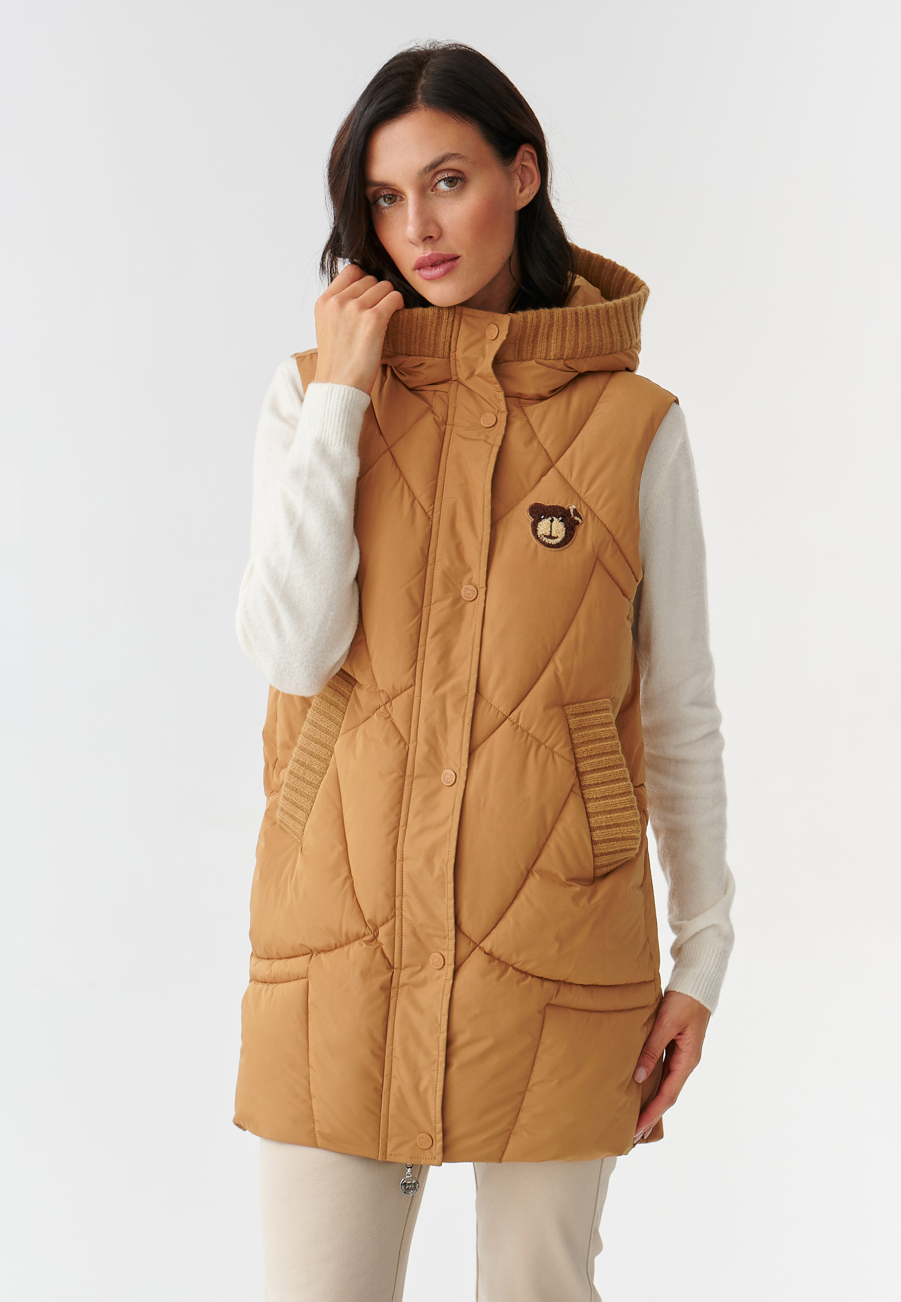 DÁMSKA DLHÁ ZATEPLENÁ TEXTILNÁ VESTA MARIANELLIKA