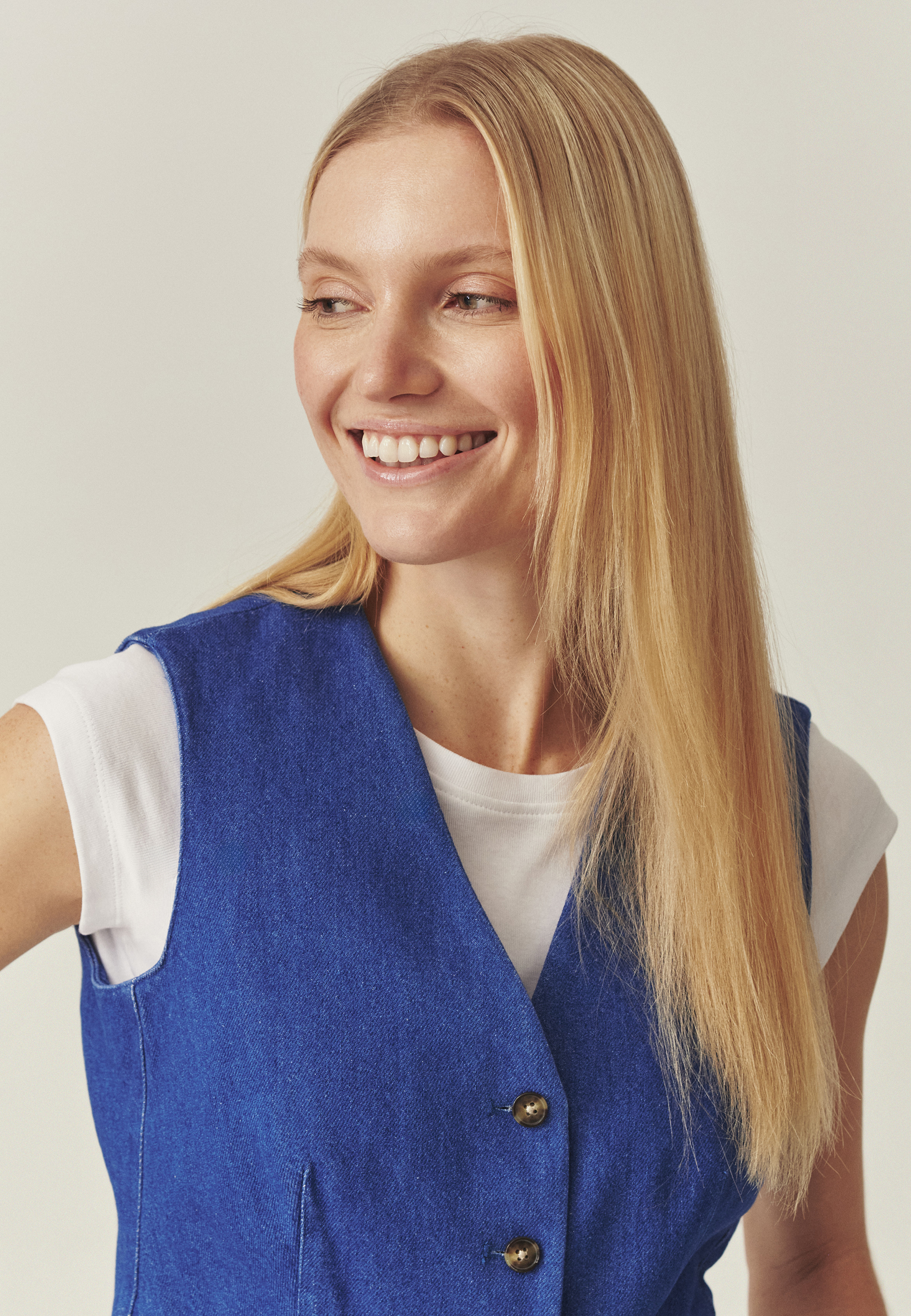 VESTĂ DIN DENIM — RONITA ALBASTRU 2