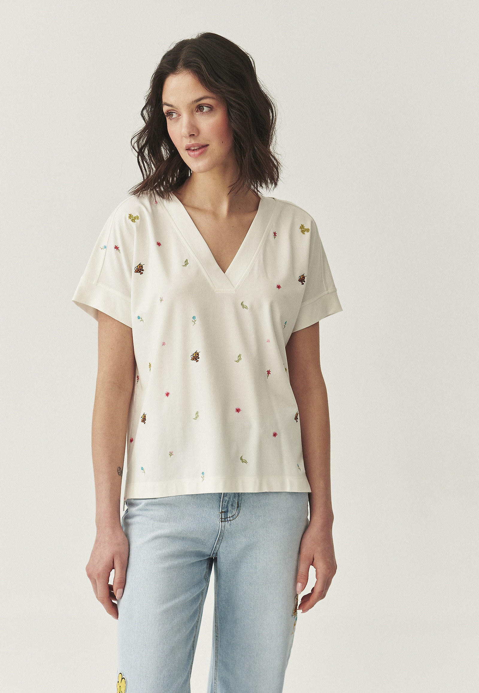 KNIT BLOUSE - CELIA KNIT BLOUSE - CELIA ECRU 110539