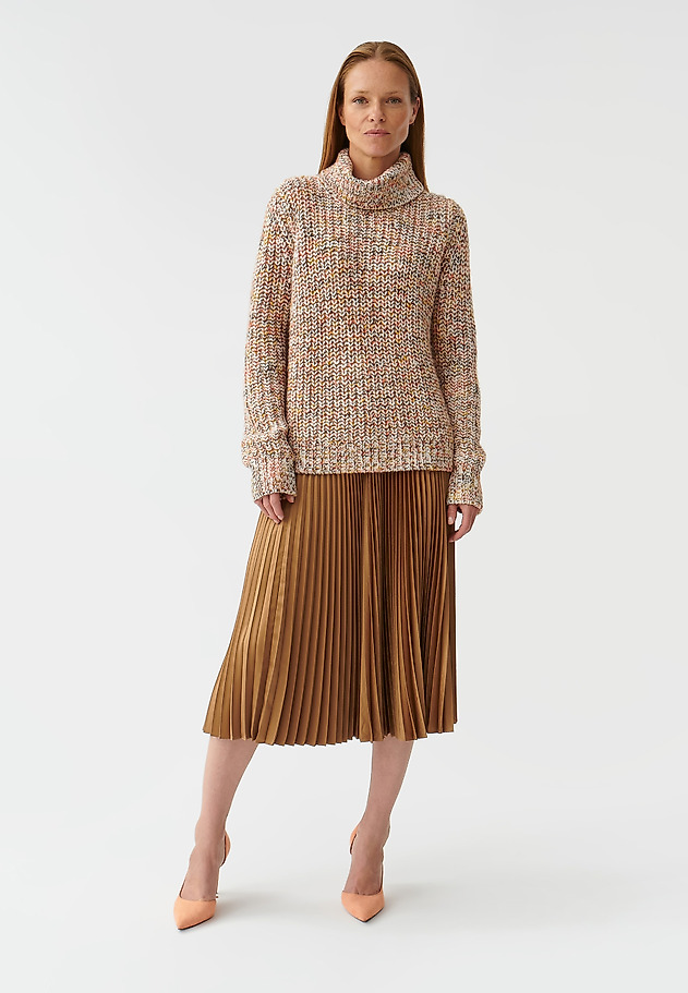 MELANŻOWY SWETER DAMSKI OVERSIZE SPINOLO MELANŻOWY SWETER DAMSKI OVERSIZE SPINOLO MULTIKOLOR 2