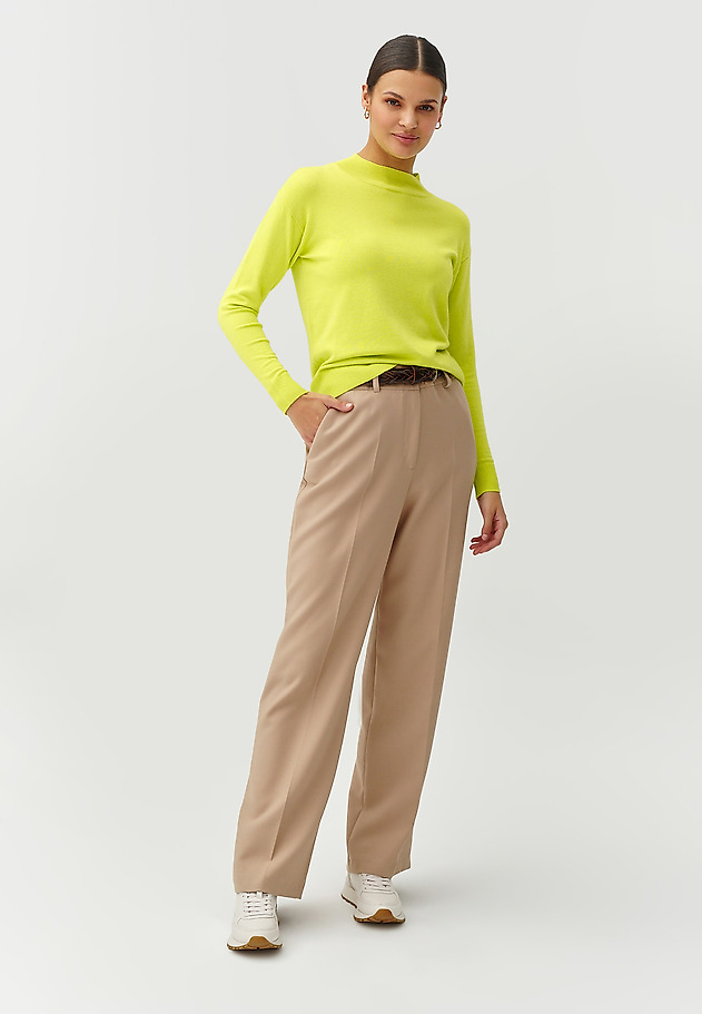 LADIES’ SWEATER WITH HALF-TURTLENECK - NAWIKO LADIES’ SWEATER WITH HALF-TURTLENECK - NAWIKO GREEN 2