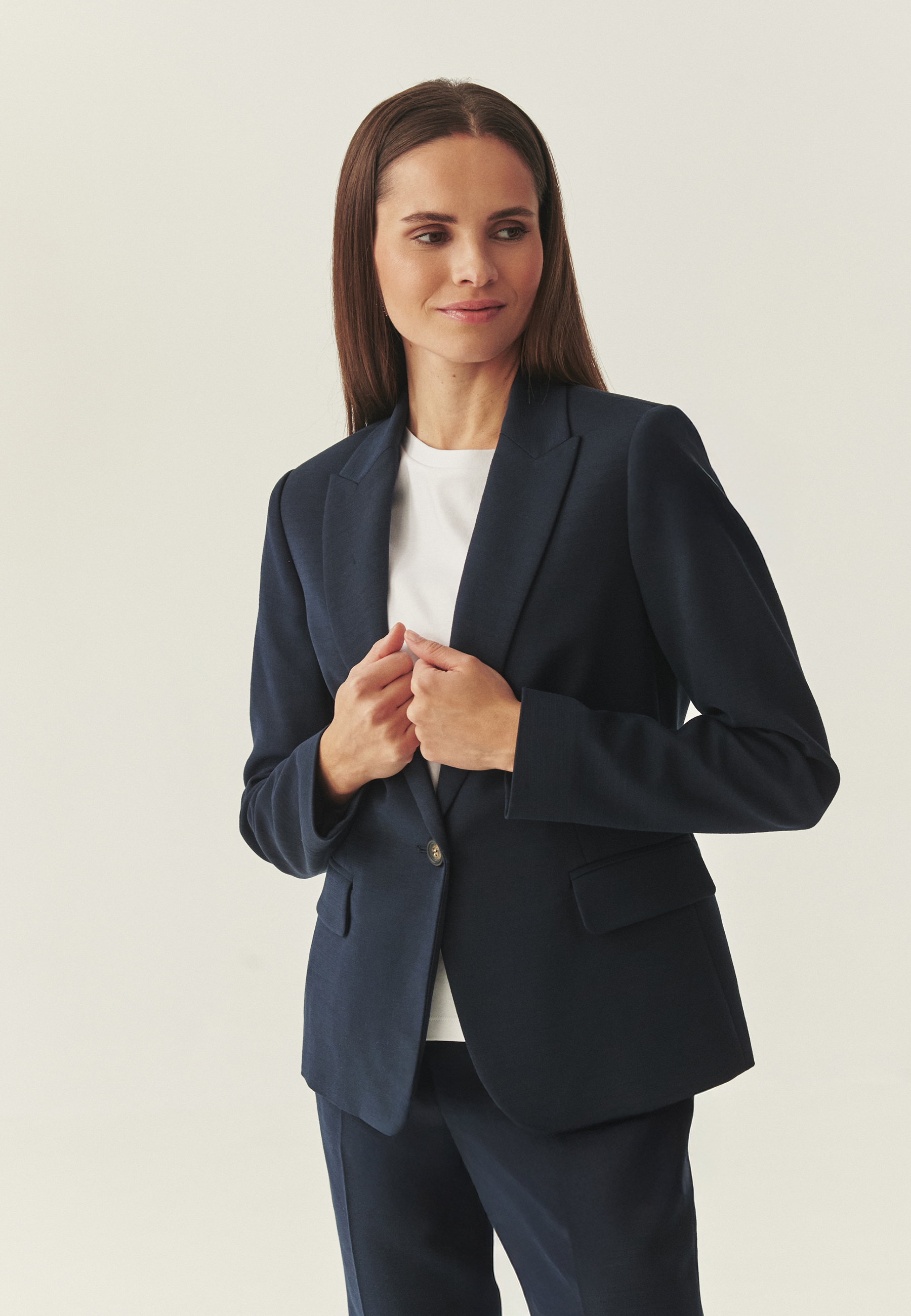 GARNITUROWY ŻAKIET - REMALA 1 GRANATOWY 2