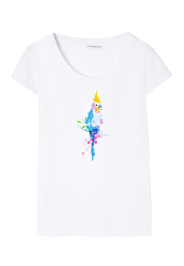 DOPASOWANY T-SHIRT DAMSKI Z MIEJSCOWYM NADRUKIEM I CEKINAMI - ANTONIA 4 DOPASOWANY T-SHIRT DAMSKI Z MIEJSCOWYM NADRUKIEM I CEKINAMI - ANTONIA 4 BIAŁY 4